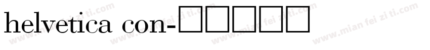 helvetica con字体转换